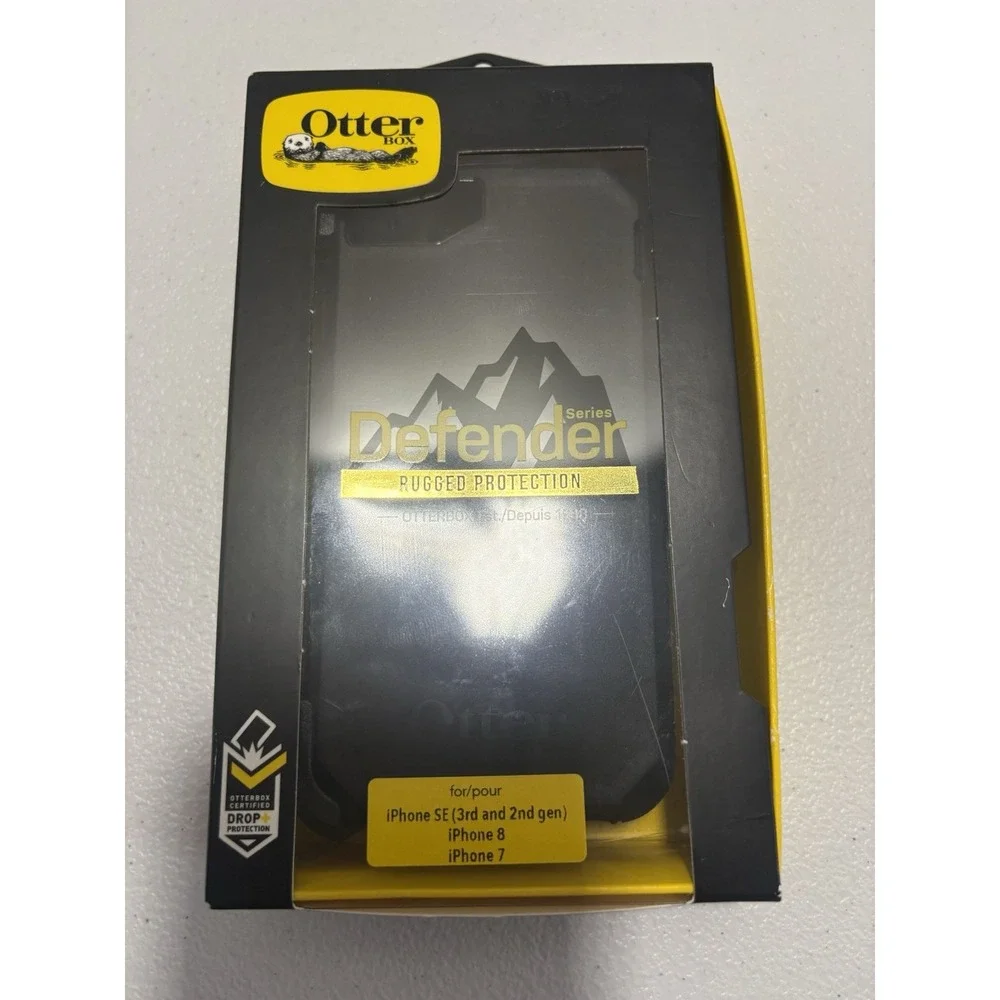 Otterbox Defender Series Case & Holster For iPhone SE (3/2) & iPhone 8/7, Black